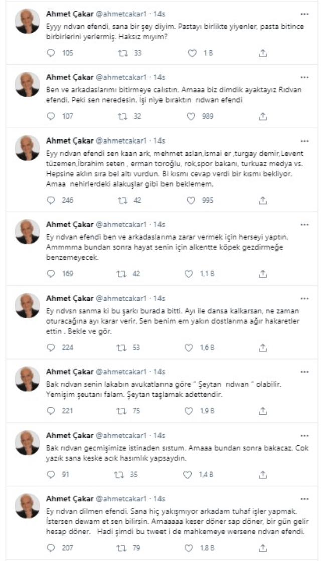 Ahmet Çakar, Rıdvan Dilmen'e çok sert yüklendi: Şeytan taşlamak adettendir, yorumculuğu bırakmanın sebebini açıkla