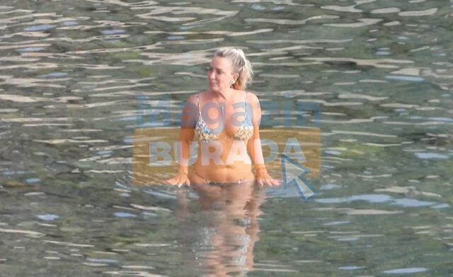 Aldığı kilolarla dikkat çeken Saba Tümer, bikinili görüntülendi