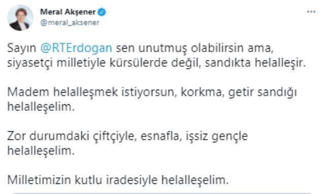 Erdoğan'ın 'helalleşelim' çağrısına muhalefet tek şart sundu! Sanki söz birliği etmişler