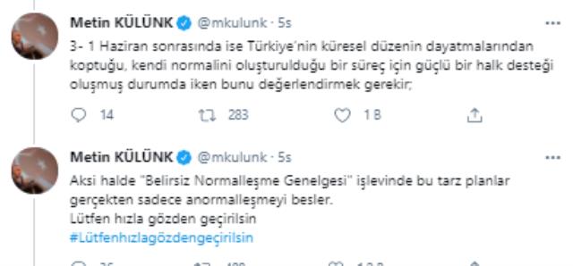 İçişleri Bakanlığı'nın 'Kademeli normalleşme' genelgesine AK Parti'nin içinden itiraz var