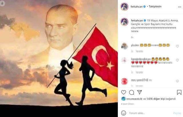 Ünlü isimlerin 19 Mayıs Atatürk'ü Anma Gençlik ve Spor Bayramı paylaşımları