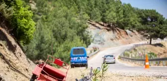 Hatay'da devrilen motosikletin sürücüsü ağır yaralandı