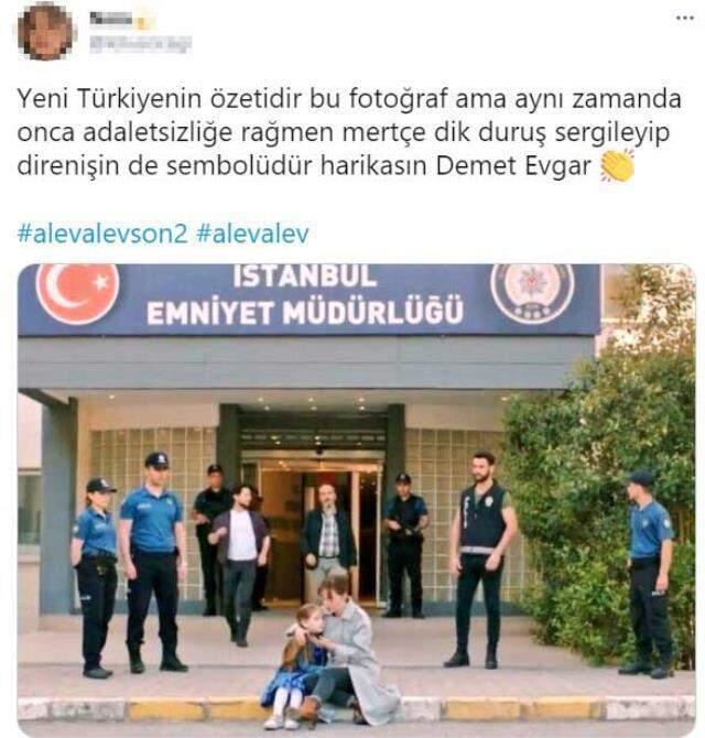 Demet Evgar'ın Alev Alev dizisindeki kadına şiddete tepki sahnesine Twitter'da övgü yağdı
