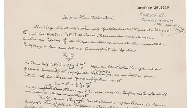 Einstein'ın kendi el yazısıyla yazdığı mektubu, 10 milyon TL'ye satıldı: Pahalı olmasının sebebi içindeki formülde saklı