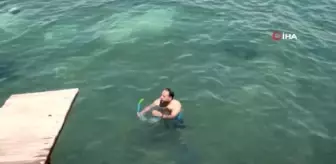 Fırtınanın ardından batan tekneler denizden çıkartılıyor