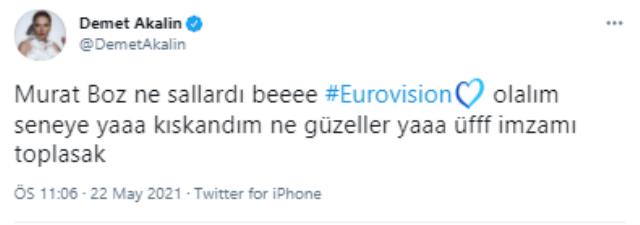 'Eurosivion'a katılsak keşke' diyen Akalın'ın takipçileriyle yaşadığı diyalog sosyal medyanın gündemine oturdu