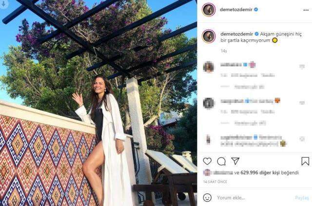Art arda tatil pozlarını paylaşan Demet Özdemir, siyah mayolu fotoğrafıyla hayran bırakıyor Art arda tatil pozlarını paylaşan Demet Özdemir, siyah mayolu fotoğrafıyla hayran bırakıyor