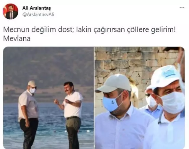 Burdur Valisi'nden Binali Yıldırım'ın oğluna destek paylaşımı: Çağırırsan çöllere gelirim