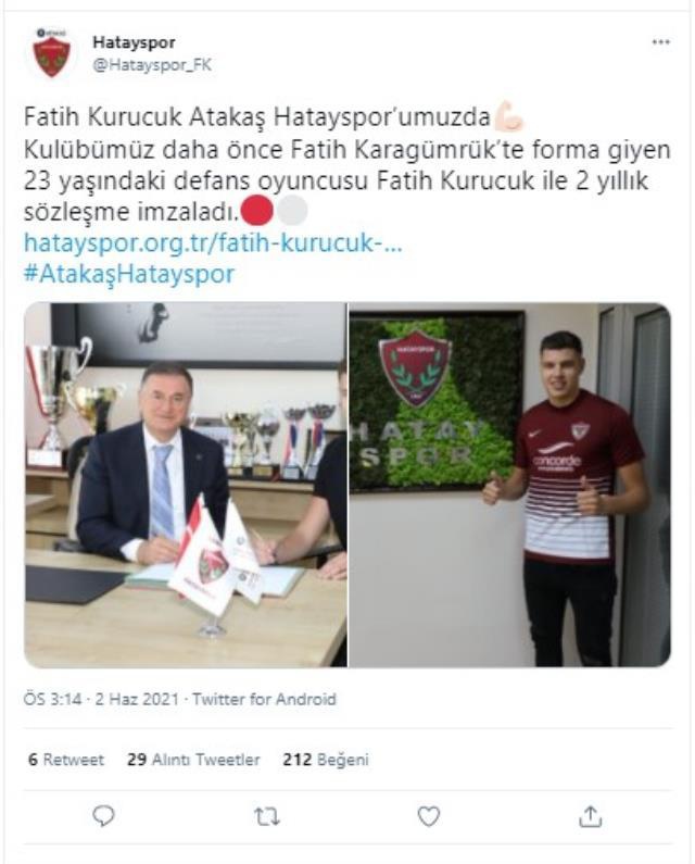 Üç büyüklerin peşinde olduğu Fatih Kurucuk, Hatayspor'la anlaştı