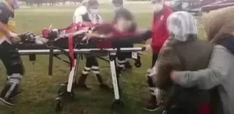 Son dakika haberleri... Hafriyat kamyonunun çarptığı çocuk, ambulans helikopterle hastaneye kaldırıldı