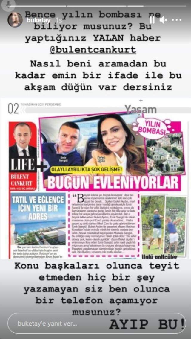 Sunucu Buket Aydın ile Emir Sarıgül'ün evleneceği iddiası