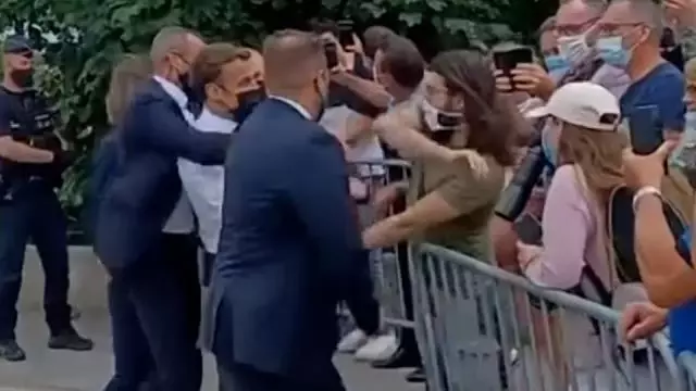 Macron'a tokat atan Fransız için istenilen ceza: 18 ay hapis