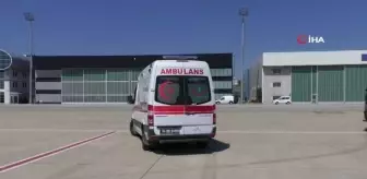 Minik Nura İsa'nın ambulans uçakla sağlığa yolculuğu