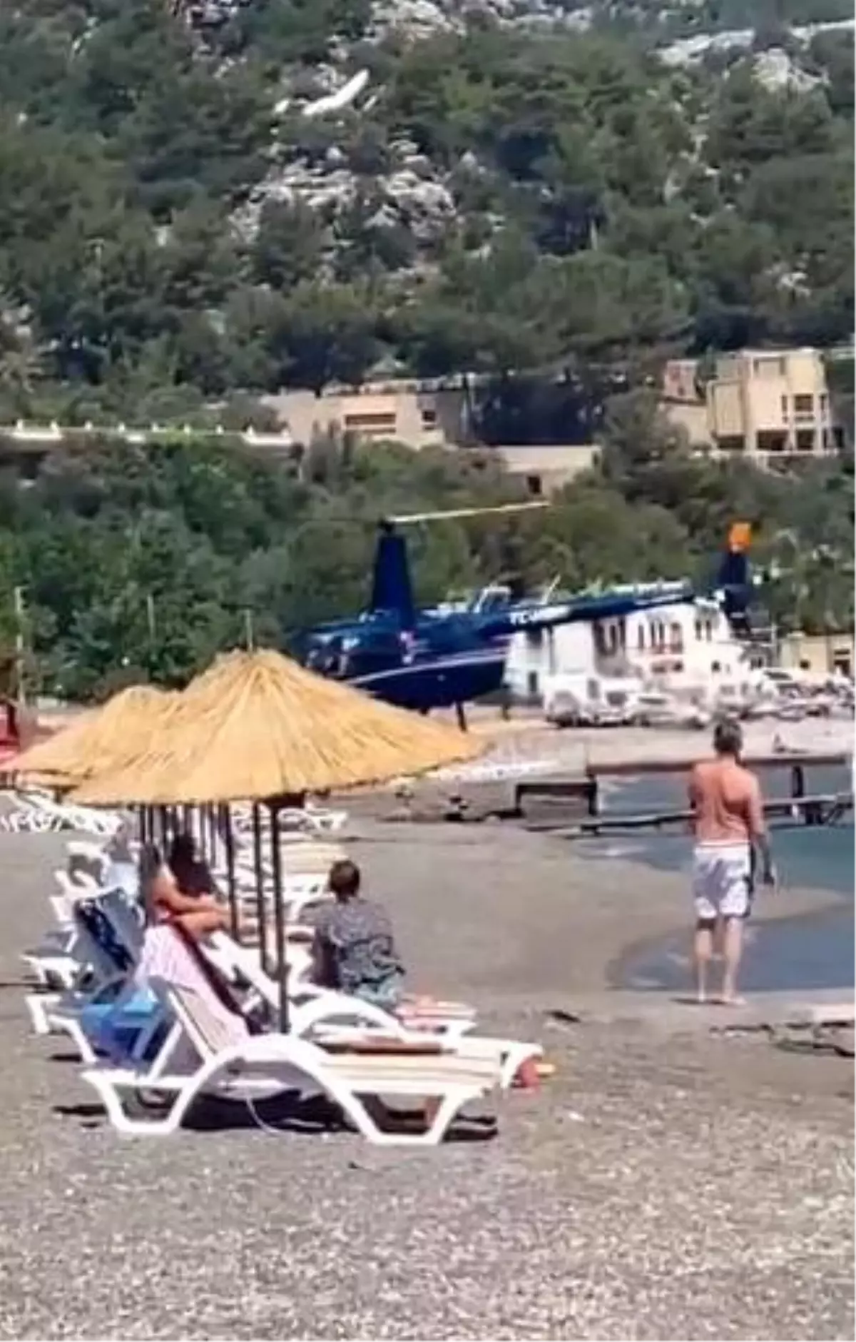 Marmaris Te Plaja Helikopter Indi Son Dakika