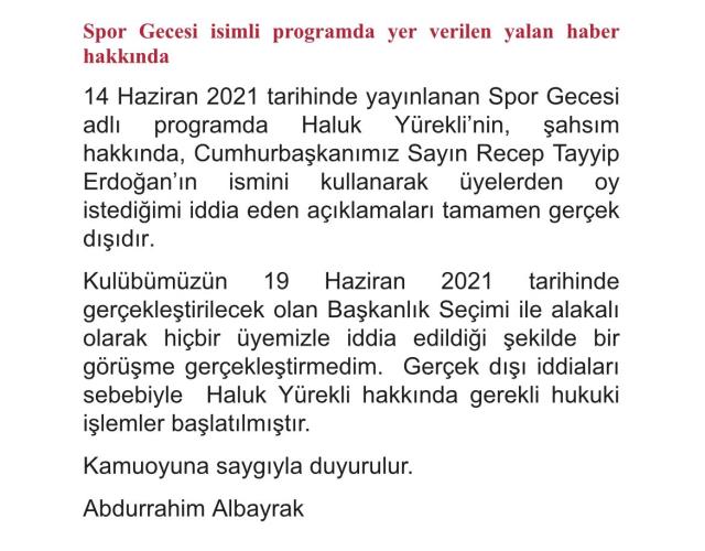 Abdurrahim Albayrak, Cumhurbaşkanı Erdoğan'ın adını kullanarak oy istediği iddialarına yanıt verdi