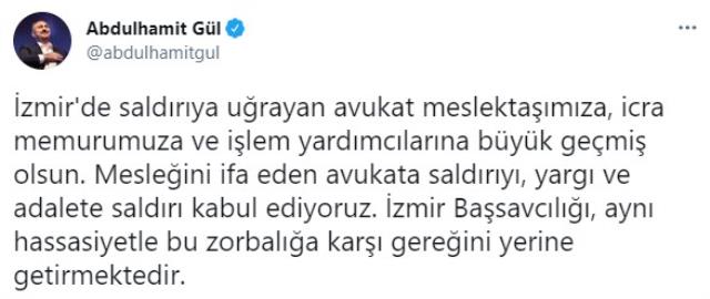 Hacze giden avukatın kafasına silah dayayan şahsa Adalet Bakanı Gül'den sert tepki: Adalete saldırı kabul ediyoruz