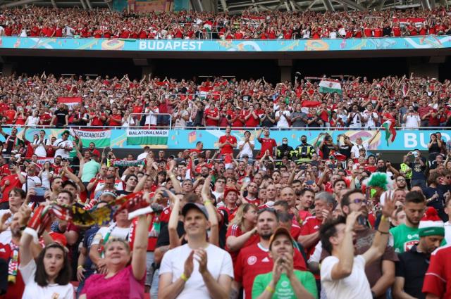 Macaristan-Portekiz maçında uzun süre sonra tribünlerde renkli görüntüler oluştu