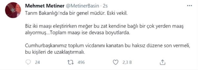 Mehmet Metiner'den çok konuşulacak çift maaş tepkisi! Önce paylaştı, sonra sildi