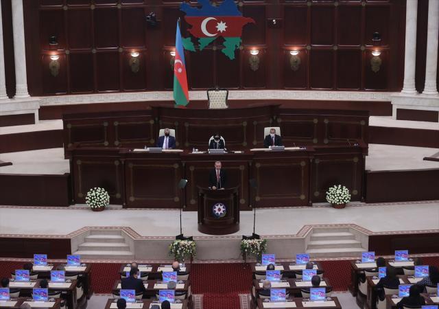 Son Dakika: Azerbaycan Milli Meclisi'ne hitap eden Cumhurbaşkanı Erdoğan: Karabağ toprakları sahibine kavuştu Son Dakika: Azerbaycan Milli Meclisi'ne hitap eden Cumhurbaşkanı Erdoğan: Karabağ toprakları sahibine kavuştu
