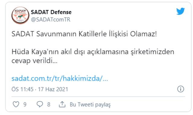 HDP'li Hüda Kaya, il binasını kana bulayan saldırganın SADAT'ın eğitiminden geçtiğini iddia etti! Şirketten yanıt gecikmedi