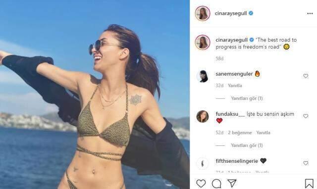 Yasak Elma'nın Lila'sı kötü günleri unutup, tatile çıktı! Paylaştığı bikinili fotoğraf beğeni topladı