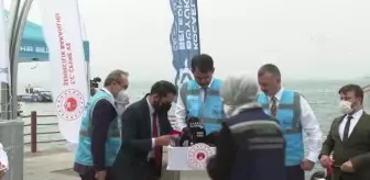 Kurum: 'Bugün başlattığımız pilot uygulamayla birlikte az önce denize hep beraber bıraktığımız cihazlarla denizdeki oksijen seviyesini artıracak...
