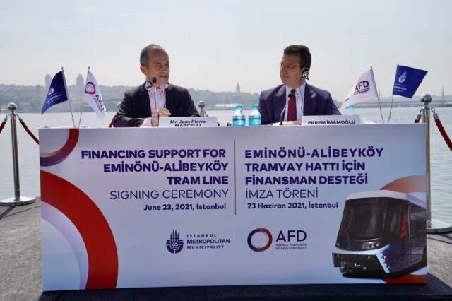 İBB, Eminönü-Alibeyköy tramway hattını tamamlamak için Fransa'dan kredi alacak
