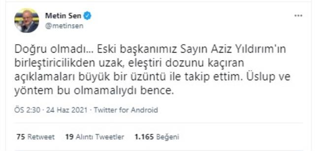 'Bugün seçim olsa kime oy verirsiniz?' anketinde Ali Koç, rakibi Aziz Yıldırım'a fark attı