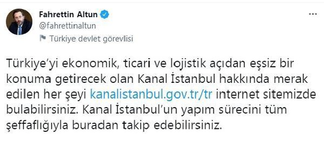 Kanal İstanbul internet sitesi açıldı