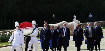 Sayıştay Başkanlığına seçilen Metin Yener Anıtkabir'i ziyaret etti