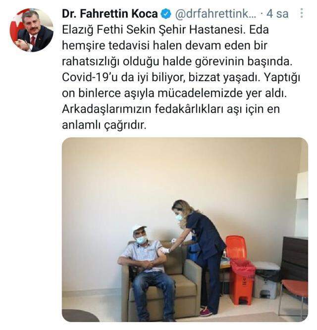 Hemşirenin büyük fedakarlığı! İdari iznini bırakıp aşı yapmaya koştu, bir de mesajı var: Herkes aşısını olsun Hemşirenin büyük fedakarlığı! İdari iznini bırakıp aşı yapmaya koştu, bir de mesajı var: Herkes aşısını olsun