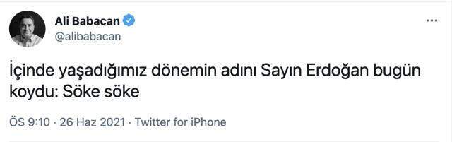 Kılıçdaroğlu'nun ardından 'Söke söke' polemiğine Ali Babacan da katıldı