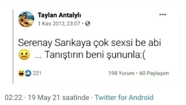 Taylan Antalyalı, Serenay Sarıkaya'nın büyük hayranı çıktı: Tanıştırın beni onunla Taylan Antalyalı, Serenay Sarıkaya'nın büyük hayranı çıktı: Tanıştırın beni onunla