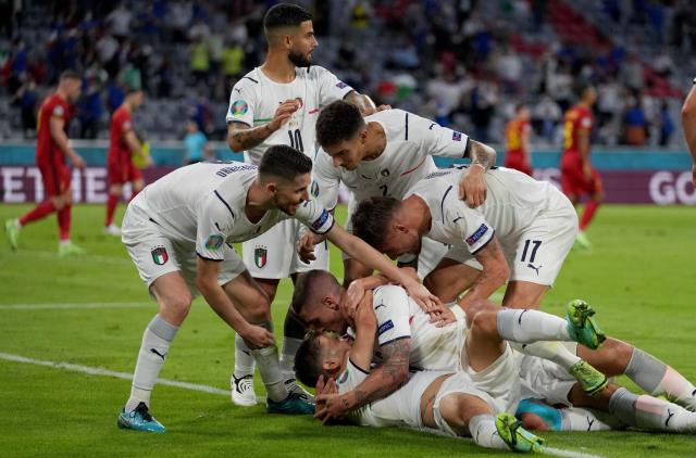 Belçika'yı 2-1 mağlup eden İtalya, yarı finalde İspanya'nın rakibi oldu