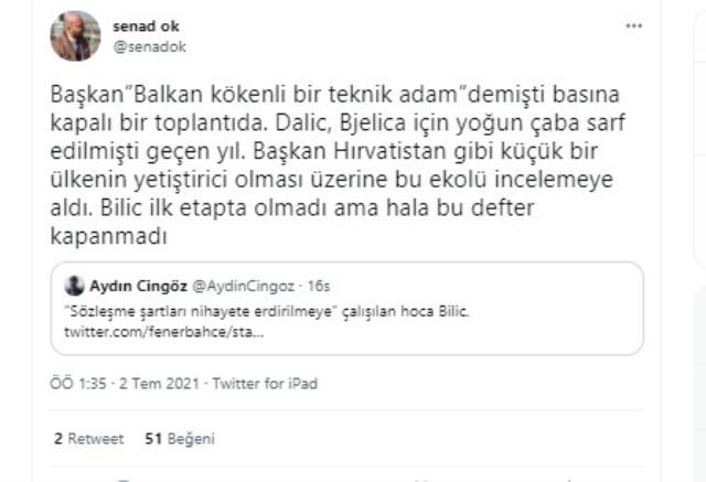 Fenerbahçe'nin kısa süre içinde Slaven Bilic'i duyurması bekleniyor