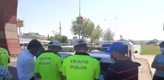 Gaziantep'te drone destekli trafik denetimi