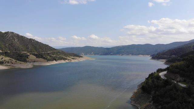 Bir zamanlar balık tutulan Altınkaya Barajı tarım arazisine dönüştü Bir zamanlar balık tutulan Altınkaya Barajı tarım arazisine dönüştü