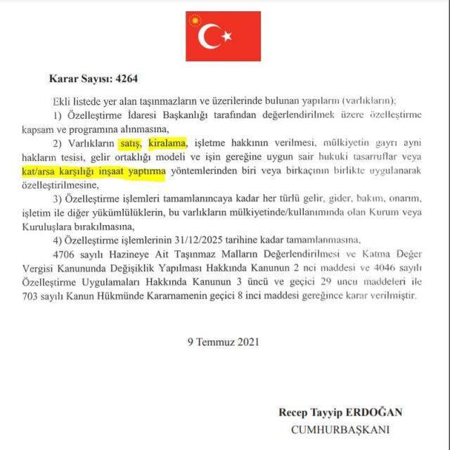 Çoğu Akdeniz ve Ege sahillerinde yer alan arazi ve tesisler özelleştirme kapsamına alındı Çoğu Akdeniz ve Ege sahillerinde yer alan arazi ve tesisler özelleştirme kapsamına alındı