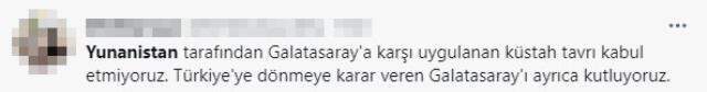 Yunanistan'ın skandal tavrı karşısında ezeli rakipler tek yürek oldu! Taraftarlardan destek yağdı