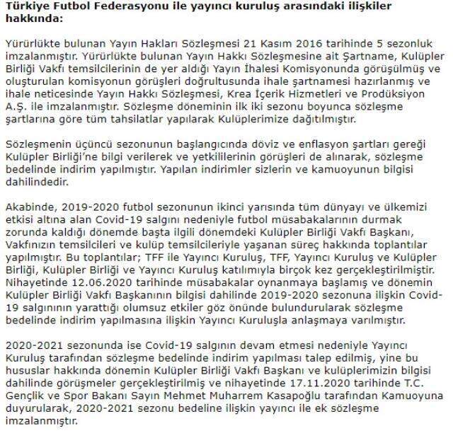 Kıyamet kopacak! TFF, uzun bir açıklamayla kulüplerin taleplerine ve iddialarına sert yanıt verdi Kıyamet kopacak! TFF, uzun bir açıklamayla kulüplerin taleplerine ve iddialarına sert yanıt verdi