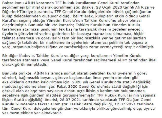 Kıyamet kopacak! TFF, uzun bir açıklamayla kulüplerin taleplerine ve iddialarına sert yanıt verdi Kıyamet kopacak! TFF, uzun bir açıklamayla kulüplerin taleplerine ve iddialarına sert yanıt verdi