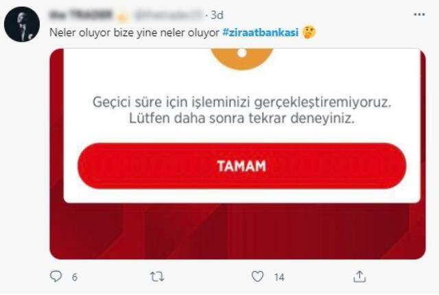 Ziraat Bankası'ndaki sistem arızası kısa süre içinde sosyal medyada gündem oldu! Tepki tweetleri yağıyor