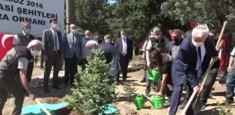 Isparta'da 15 Temmuz Ormanı'na fidan dikildi