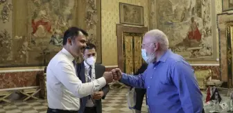 Bakan Kurum, Avrupa Birliği Komisyonu Kıdemli Başkan Yardımcısı Frans Timmermans ile görüştü