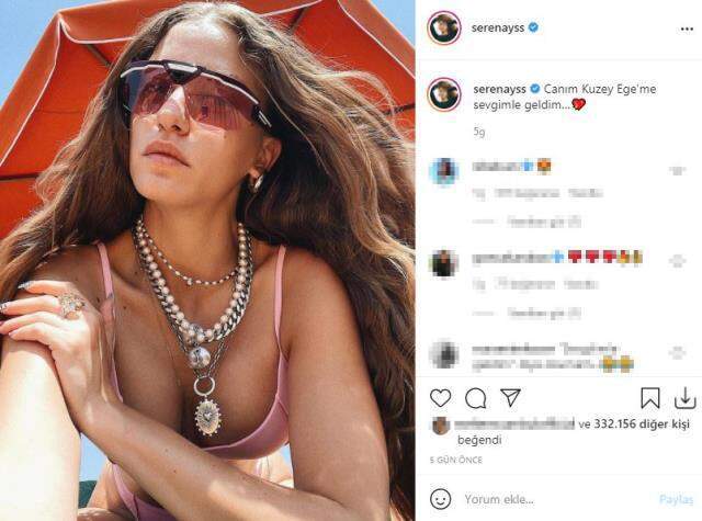 İskelede siyah mayosuyla poz veren Serenay Sarıkaya'ya beğeni yağdı İskelede siyah mayosuyla poz veren Serenay Sarıkaya'ya beğeni yağdı