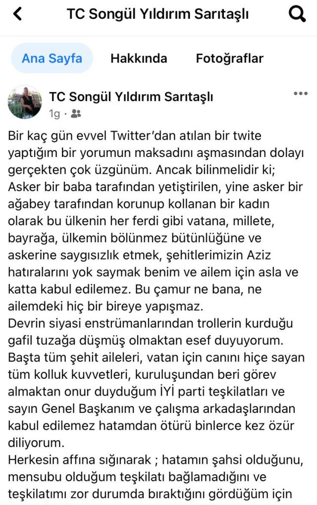 Ömer Halisdemir'e 'darbeci' diyen İYİ Partili yönetici Songül Sarıtaşlı istifa etti,