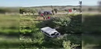 Mevsimlik işçileri taşıyan minibüs dereye uçtu