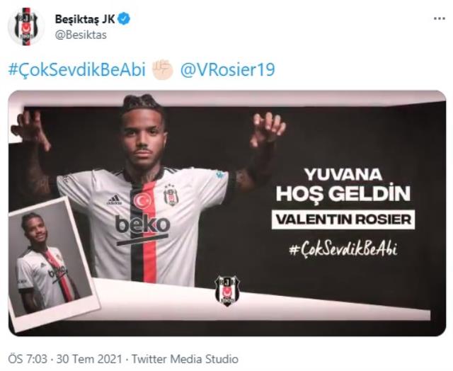 Son Dakika: Valentin Rosier, Beşiktaş'ta! Yeni sözleşmeye resmen imza attı