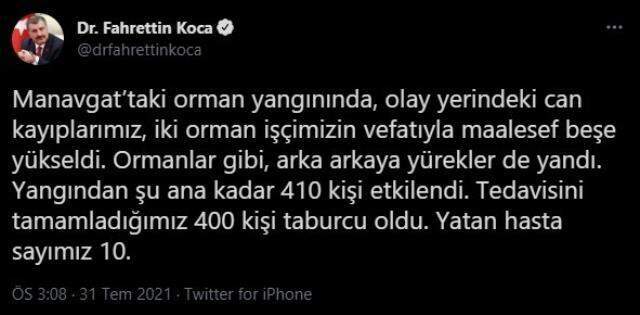 Son Dakika: Manavgat'taki orman yangınında hayatını kaybedenlerin sayısı 5'e yükseldi Son Dakika: Manavgat'taki orman yangınında hayatını kaybedenlerin sayısı 5'e yükseldi