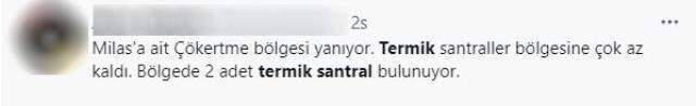 Milas'taki yangın bölgedeki termik santrallere yaklaşması panik yarattı Milas'taki yangın bölgedeki termik santrallere yaklaşması panik yarattı